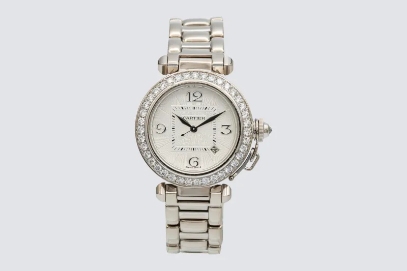 Cartier Pasha 32mm 18ct White Gold WJPA0009/2528 Circa 2010