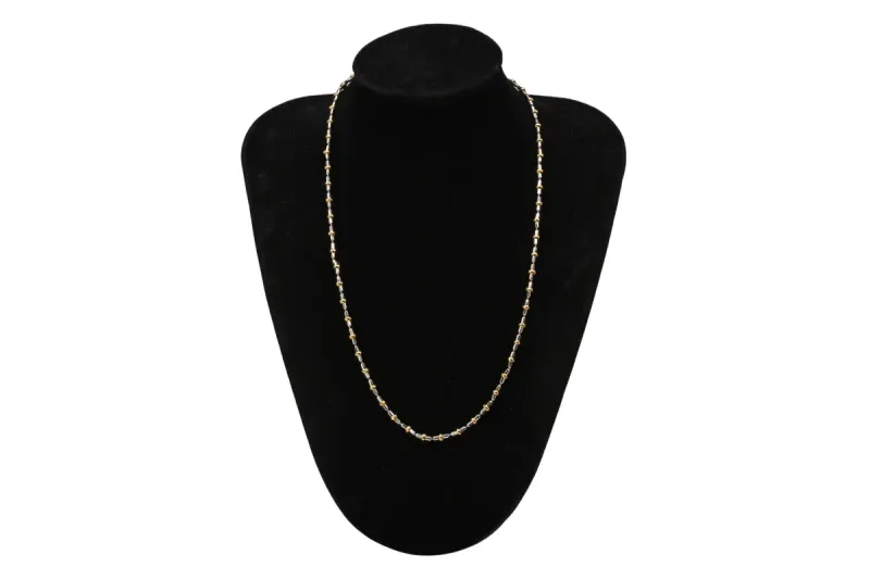 18ct White Gold & Yellow Gold Necklace 7.8g