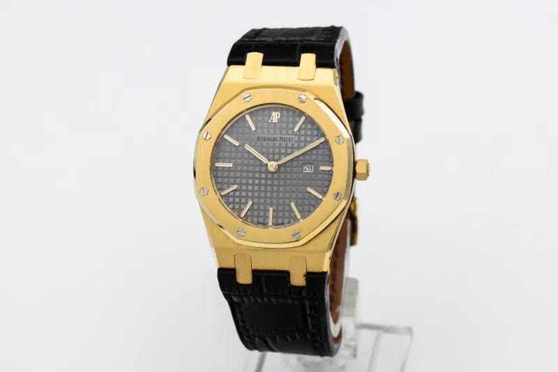 Audemars Piguet Royal Oak 33mm Black Leather 56715BA.OO Circa 1990s