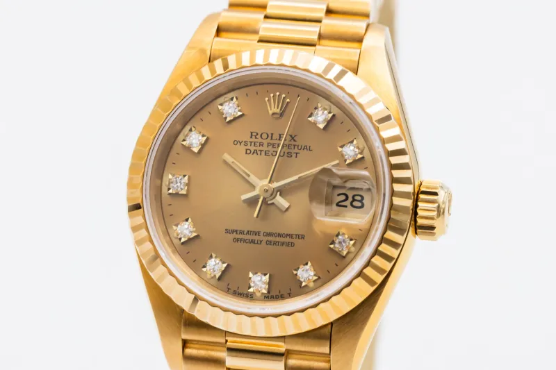 Rolex Lady DateJust 26mm 18ct Yellow Gold Presidential 69178 1993