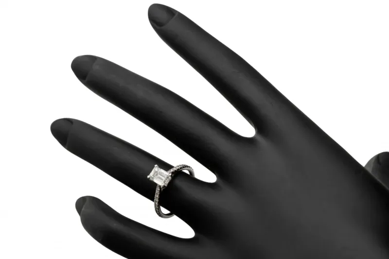 Platinum LAB Diamond Engagement Ring 1.15ct IGI Certified