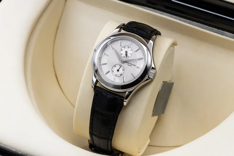 Patek Philippe Travel Time 37mm Black Leather 5134P-001 2007