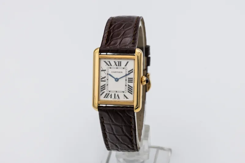 Cartier Tank Solo 24mm Brown Leather W1018755 Circa 2010