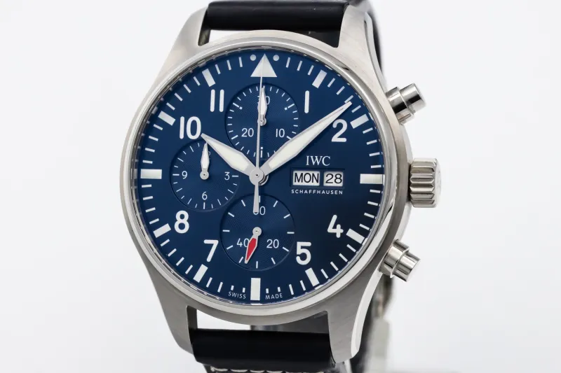 IWC Pilot's Chronograph 43mm Black Leather IW378003 2023