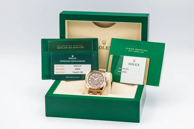 Rolex Sky-Dweller 42mm 18ct Rose Gold Oyster 326935 2018