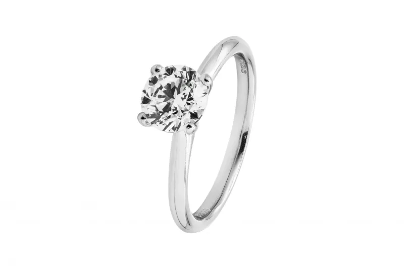Platinum Diamond Engagement Ring 1.17ct 4g