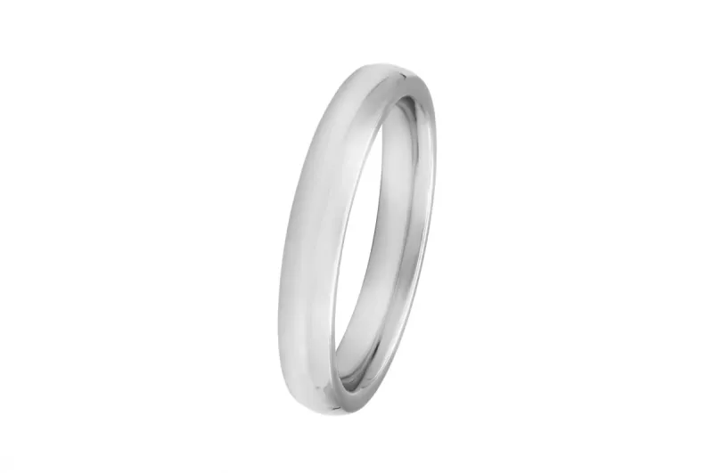18ct White Gold Traditional Wedding Band 2mm