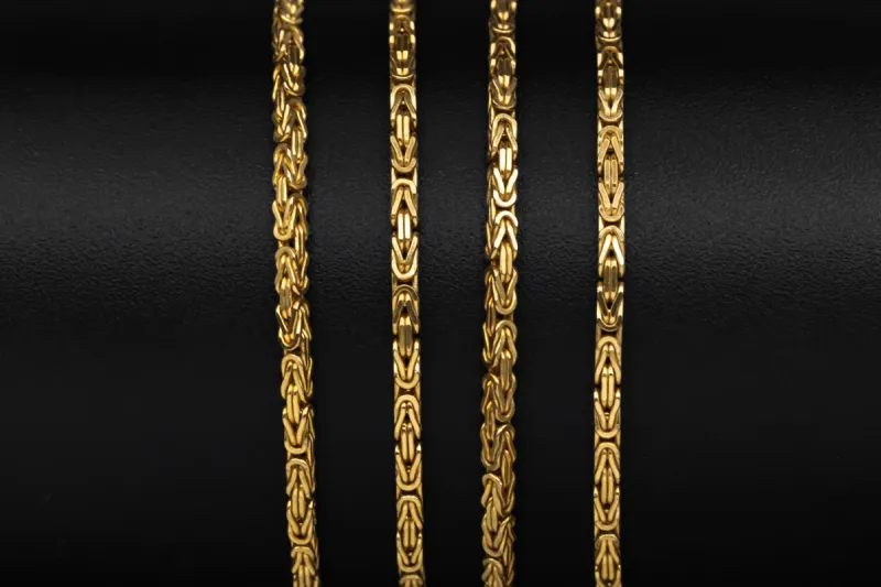9ct Yellow Gold Byzantine Chain 17.4g