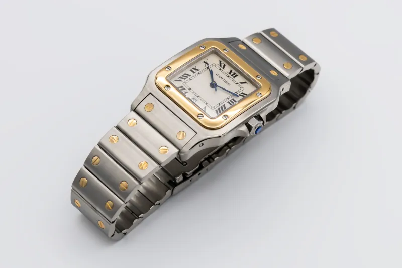 Cartier Santos Galbee 29mm Steel & 18ct Yellow Gold 1566 Circa 1990s