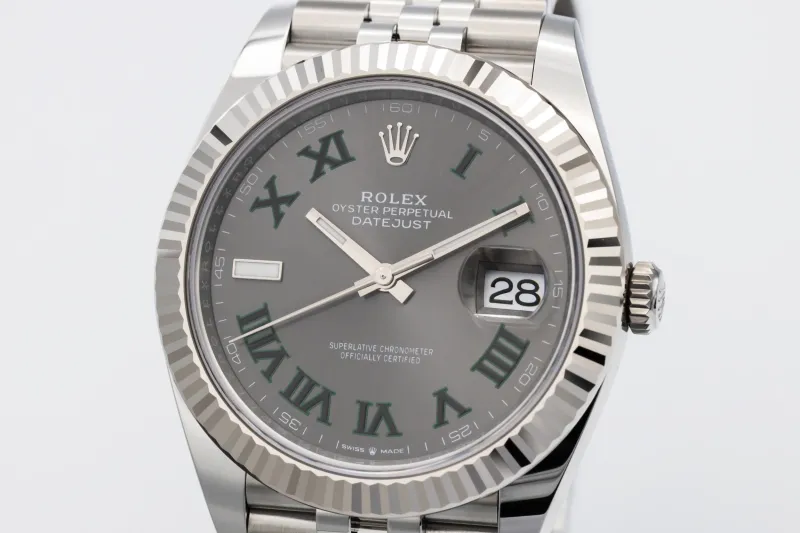 Rolex DateJust 41mm 'Wimbledon' Stainless Steel Jubilee 126334 2026 UNWORN