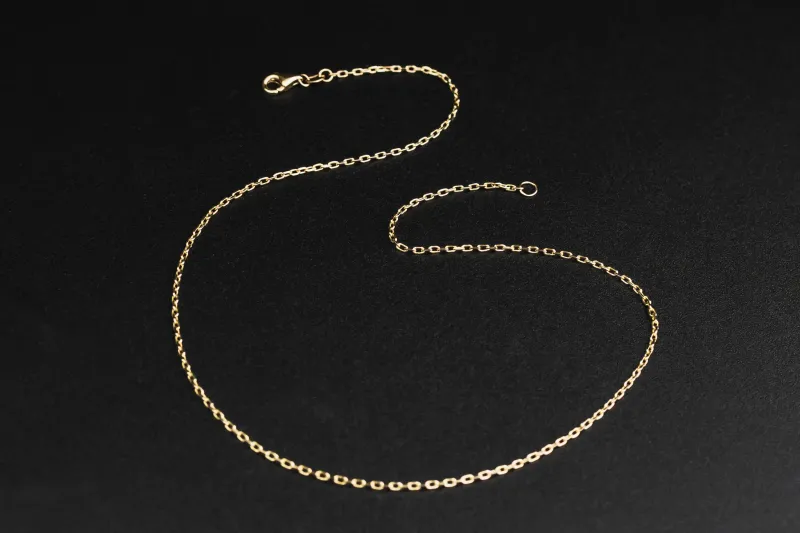 9ct Yellow Gold Anchor Link Chain 16" 2.9g