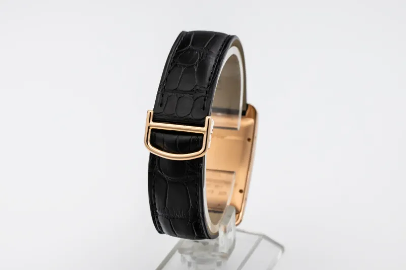 Cartier Tank Americaine 45.1x26.6mm Black Leather W2609156/2505 Circa 2010