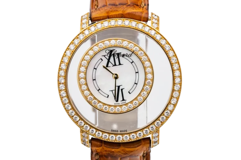 Chopard Happy Diamond 37mm Brown Leather 20/7229-20 Circa 2010
