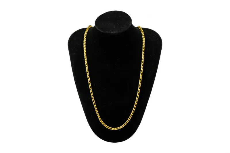 9ct Yellow Gold Rounded Franco Chain 25.5g