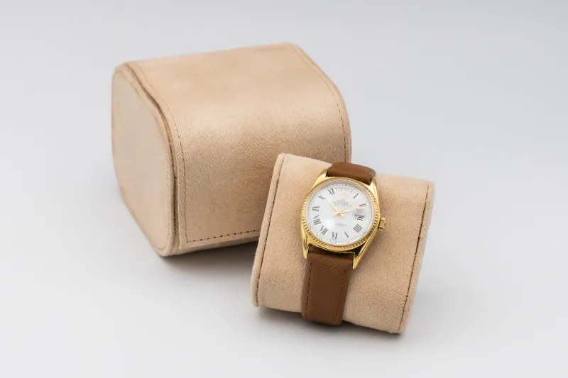 Rolex Day-Date 36mm 18ct Yellow Gold Brown Leather 1803 1974