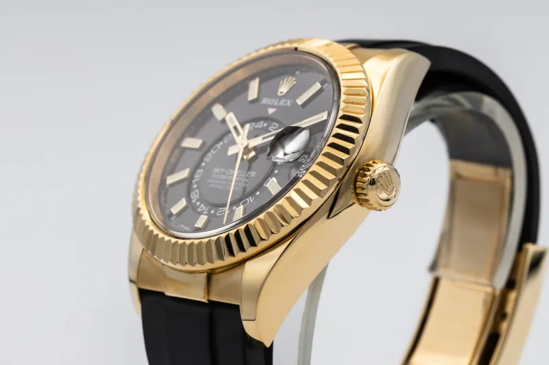 Rolex Sky-Dweller 42mm Black Oysterflex 326238 2021