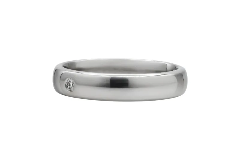 Platinum Diamond Wedding Band 0.15ct 6.9g