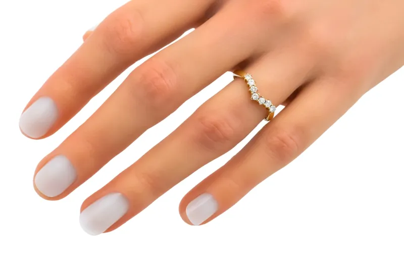 9ct Yellow Gold Seven Stone Diamond Ring 0.25ct