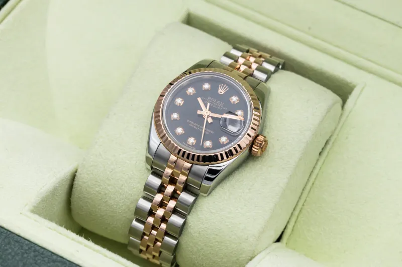 Rolex Lady DateJust 26mm Steel & 18ct Rose Gold Jubilee 179171 2006