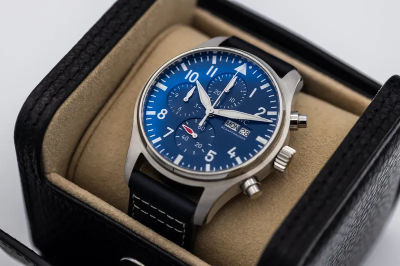 IWC Pilot's Chronograph 43mm Black Leather IW378003 2023