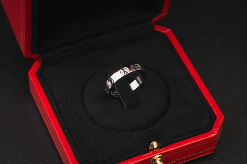 Cartier LOVE Wedding Band 18ct White Gold Size 55 (N)