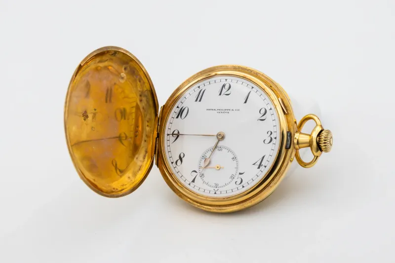 Patek Philippe Hunter Pocket Watch 53mm 18ct Yellow Gold Circa 1915