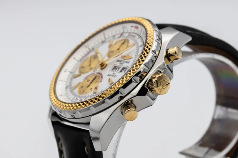 Breitiling Bentley GMT Chrono Automatic 44mm Black Leather D13362 2005