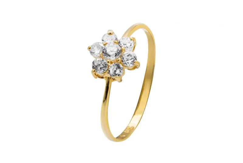 18ct Yellow Gold Diamond Ring 0.35ct