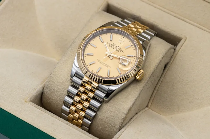 Rolex DateJust 36mm Steel & 18ct Yellow Gold Jubilee 126233 2018