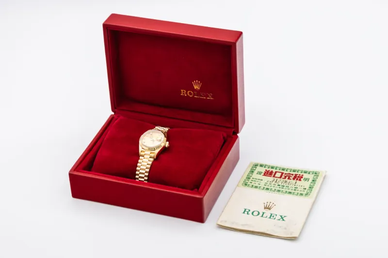 Rolex Lady-DateJust 26mm 18ct Yellow Gold Presidential 69178 1991
