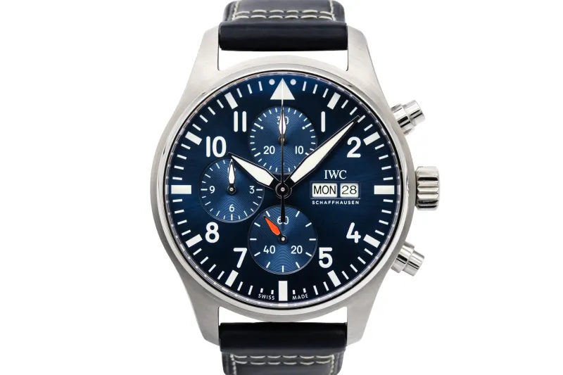 IWC Pilot's Chronograph 43mm Black Leather IW378003 2023