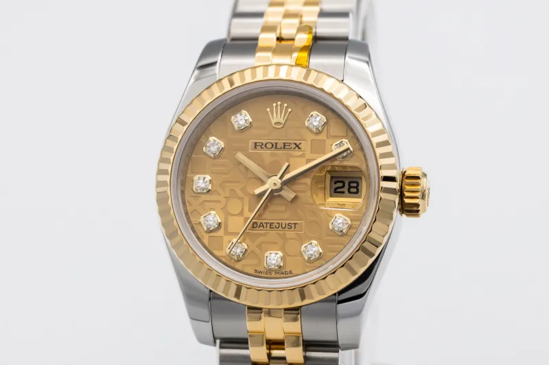 Rolex Lady DateJust 26mm Steel & 18ct Yellow Gold Jubilee 179173 2013
