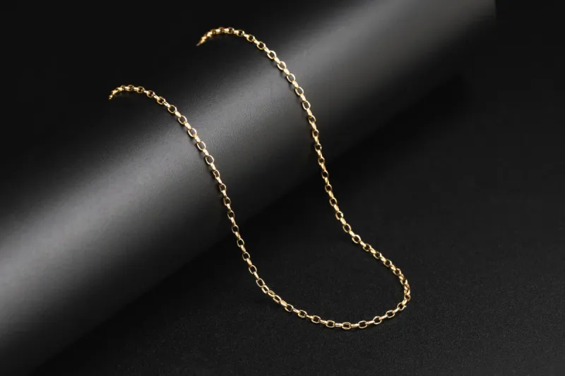 9ct Yellow Gold Anchor Link Chain 18" 1.5g