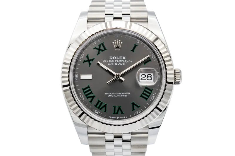 Rolex DateJust 41mm 'Wimbledon' Stainless Steel Jubilee 126334 2026 UNWORN