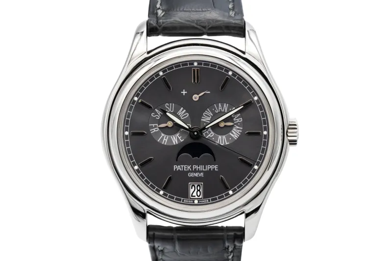 Patek Philippe Annual Calendar 39mm Black Leather 5146P-001 2008