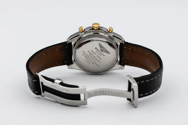 Breitiling Bentley GMT Chrono Automatic 44mm Black Leather D13362 2005