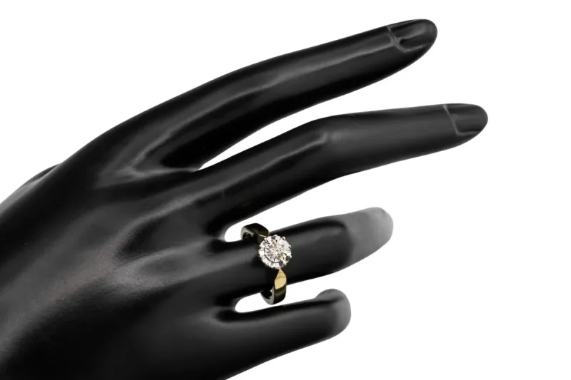 18ct Yellow Gold Diamond Engagement Ring 0.16ct