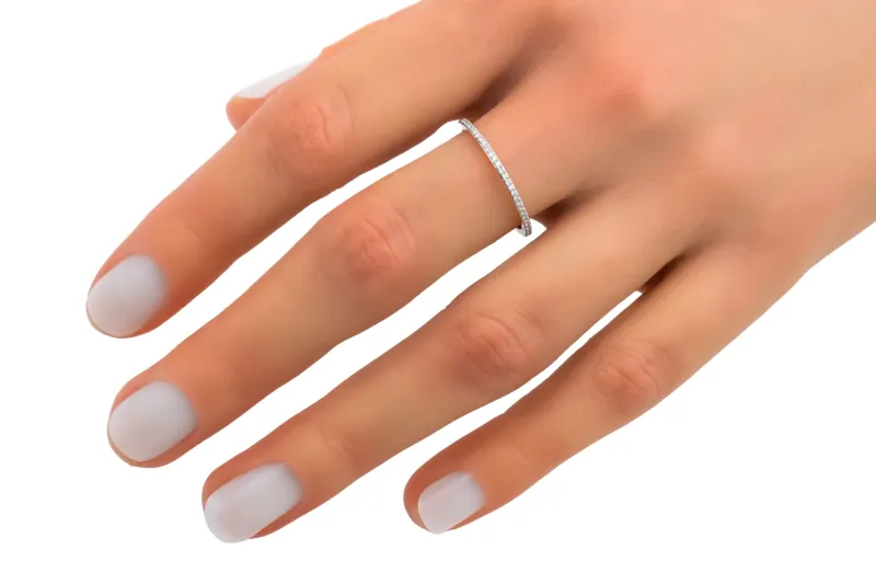 18ct White Gold Brilliant Cut Diamond Engagement Ring 0.50ct