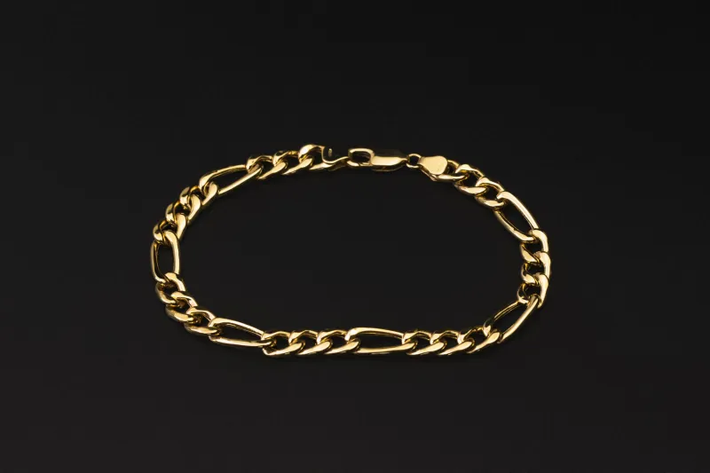 18ct Yellow Gold Curb Bracelet 8" 9.2g