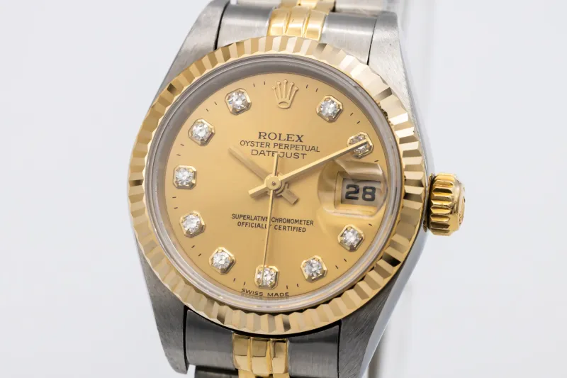 Rolex Lady DateJust 26mm Steel & 18ct Yellow Gold Jubilee 69173 1996
