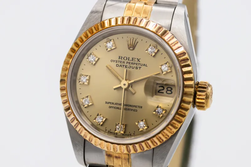 Rolex Lady DateJust 26mm Steel & 18ct Yellow Gold Jubilee 69173 1991