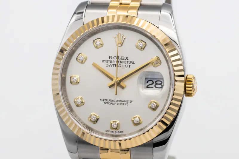 Rolex DateJust 36mm Steel & 18ct Yellow Gold Jubilee 116233 2008