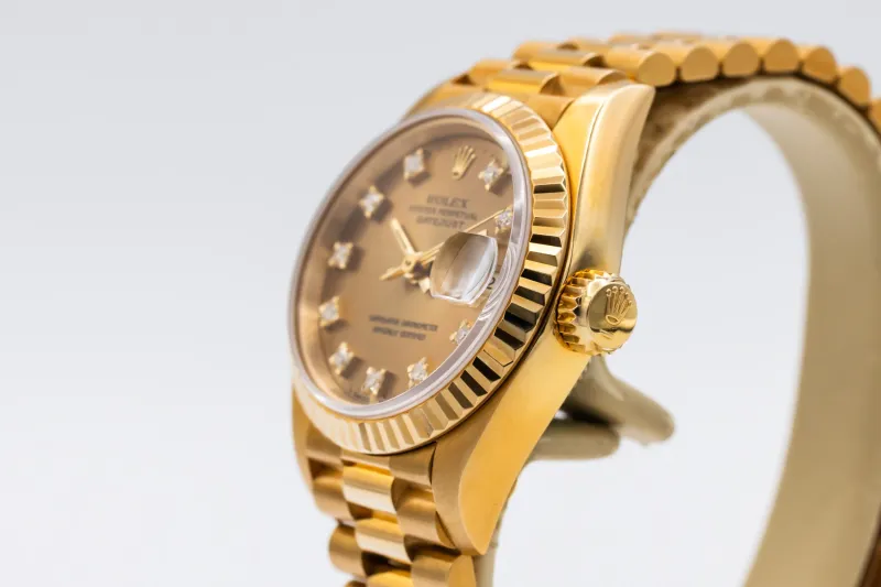Rolex Lady DateJust 26mm 18ct Yellow Gold Presidential 69178 1993
