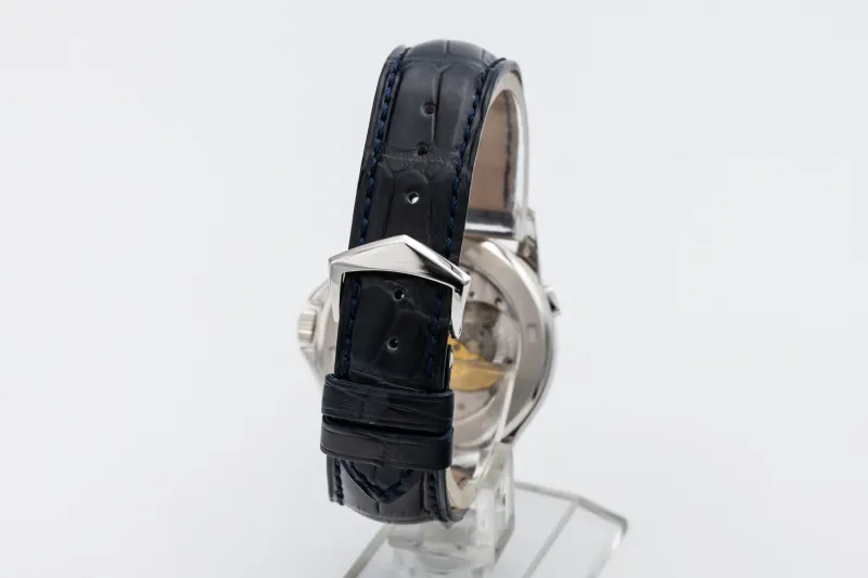 Patek Philippe World Time Navy Leather 39mm 5130P-001 2008 UNWORN