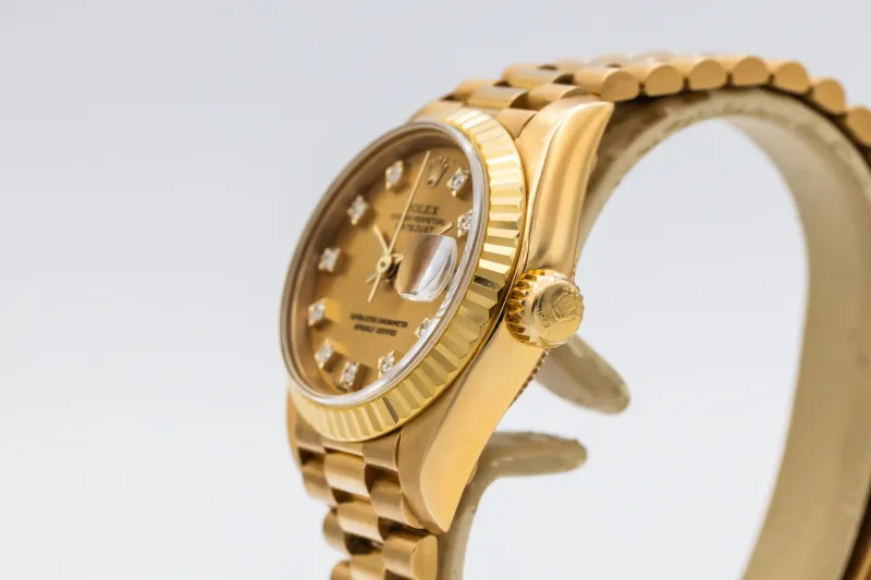 Rolex Lady DateJust 26mm 18ct Yellow Gold Presidential 69178 1992