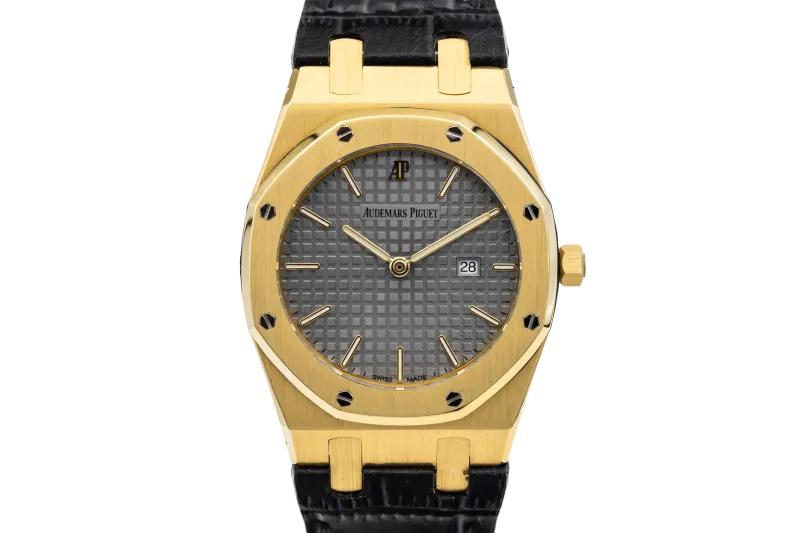 Audemars Piguet Royal Oak 33mm Black Leather 56715BA.OO Circa 1990s