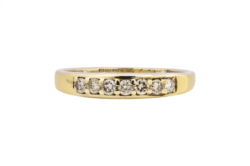 9ct Yellow Gold Diamond Wedding Band 0.25ct