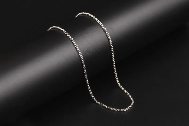 Chopard 18ct White Gold Link Chain Pendant Necklace 14 Inches 6.2g