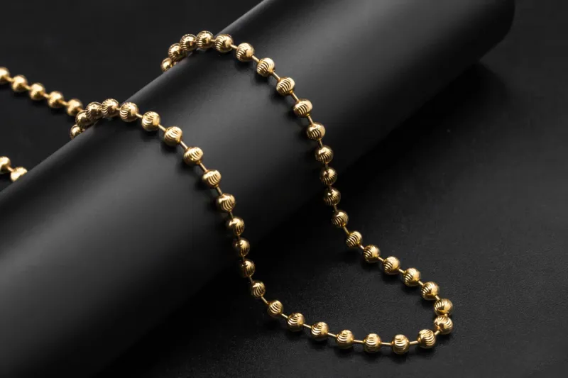 9ct Yellow Gold Moon Cut Chain 46.5g
