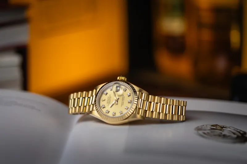 Rolex Lady DateJust 26mm 18ct Yellow Gold Presidential 69178 1989